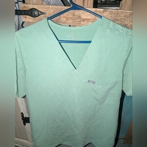 Green Figs Scrub Top Medium